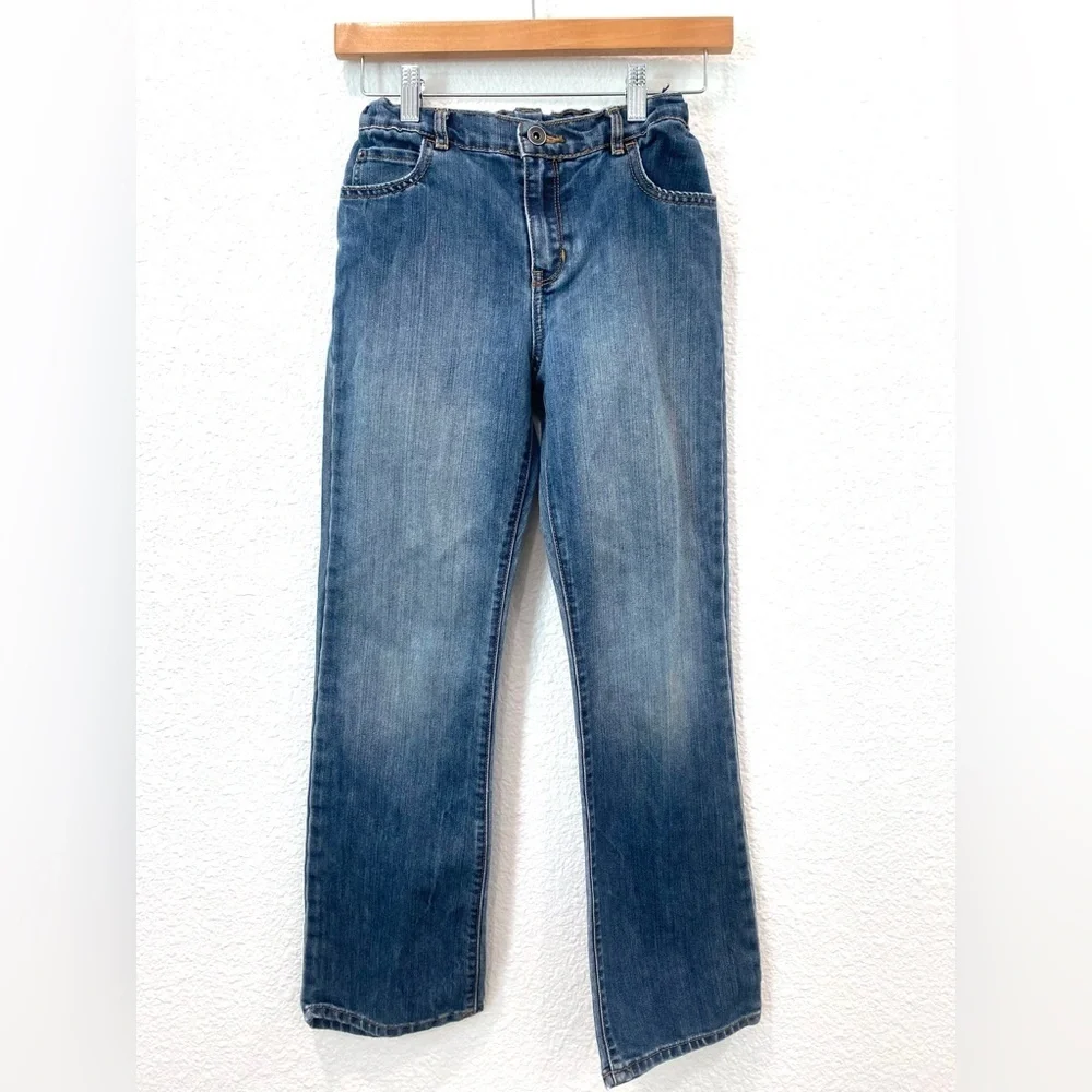 The Children's Place Boy’s Jeans Size 12 Bootcut Adjustable Waist Medium Wash